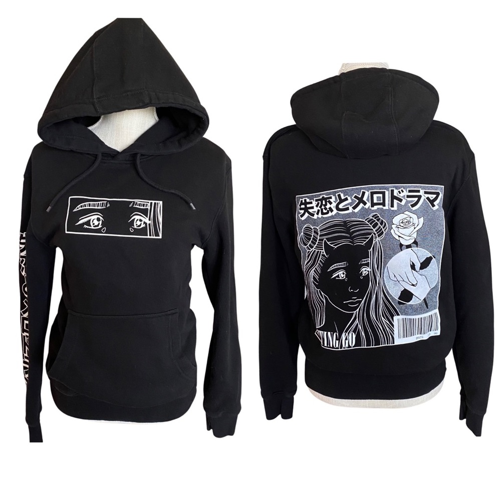 Snitchery Fanjoy anime black hoodie size S